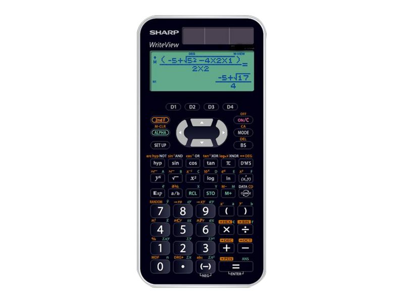 SHARP EL-W550XG Wissenschaftlicher Taschenrechner schwarz/weiss SHARP EL-W550XG Wissenschaftlicher Taschenrechner schwarz/weiss