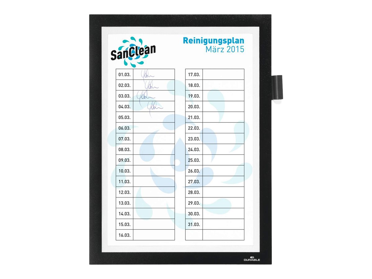 DURABLE Magnetrahmen selbstklebend DURAFRAME NOTE schwarz A4, 1 St.