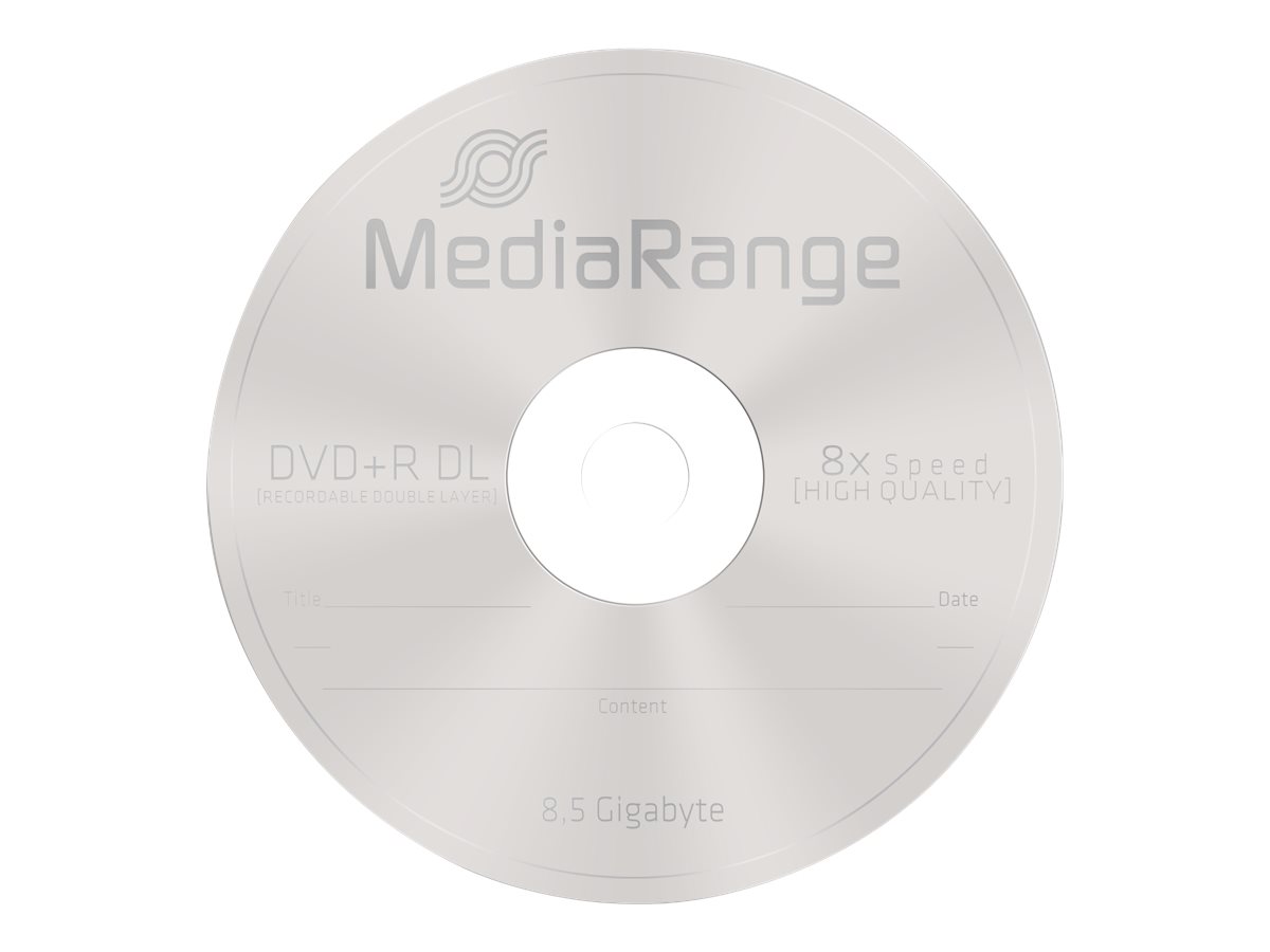 MEDIARANGE DVD+R DL 8.5GB 8x (5) SC MEDIARANGE DVD+R DL 8.5GB 8x (5) SC