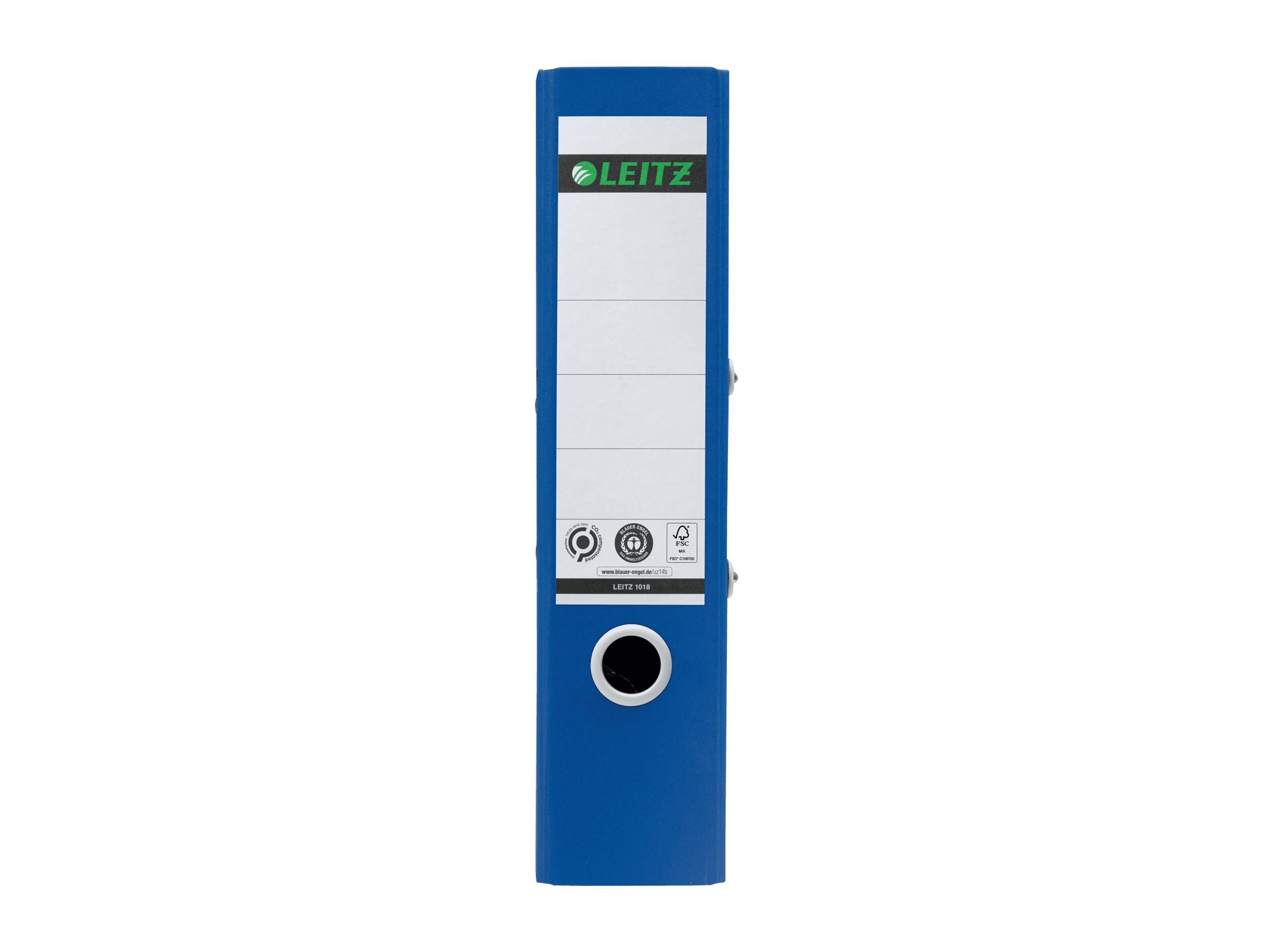 LEITZ recycle 1018 Ordner blau Karton 8,0 cm DIN A4