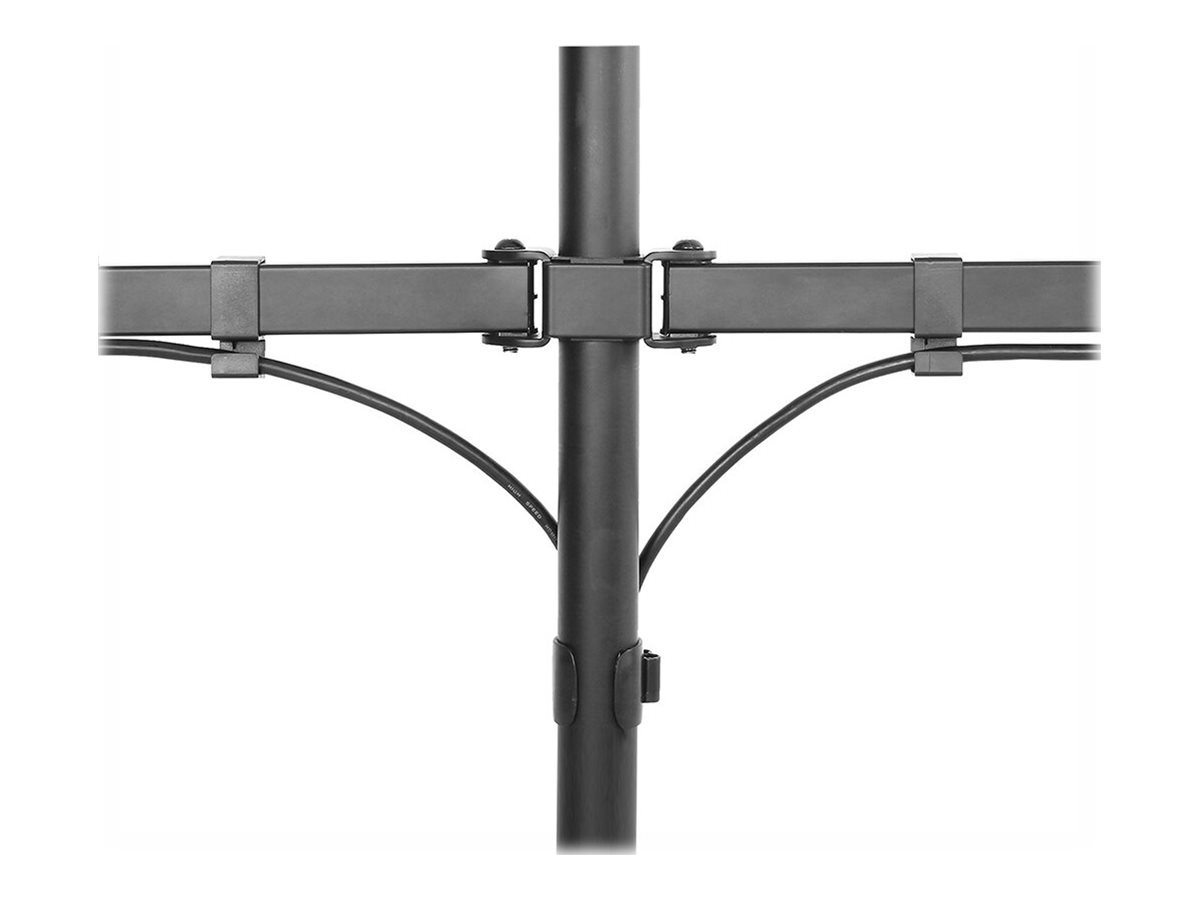 NEOMOUNTS Monitor Dual-Desk Mount Tischhalterung 25,4-81,3cm 10-32Zoll Durchfuehrung/Klemme Volle Bewegung fuer zwei Bildsc