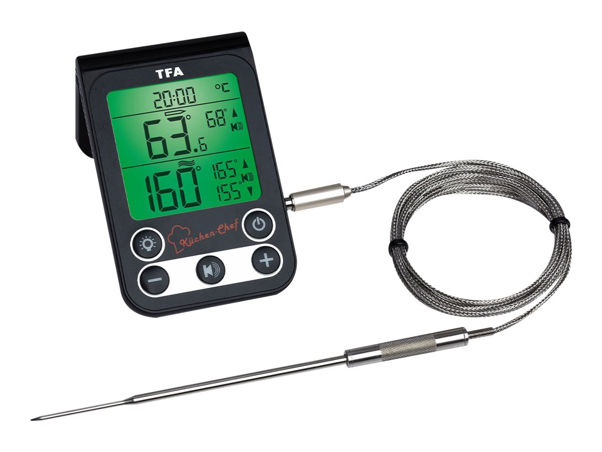 TFA® KueCHEN-CHEF 14.1512.01 Kerntemperatur-Lebensmittelthermometer schwarz TFA® KueCHEN-CHEF 14.1512.01 Kerntemperatur-Lebensmittelthermometer schwarz