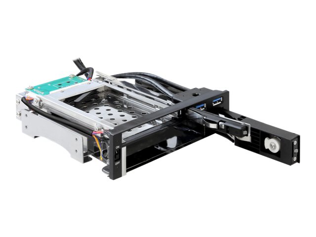 Delock 5.25" Wechselrahmen fuer 1 x 2.5" + 1 x 3.5" SATA HDD + 2 x USB 3.0 Ports Delock 5.25" Wechselrahmen fuer 1 x 2.5" + 1 x 3.5" SATA HDD + 2 x USB 3.0 Ports