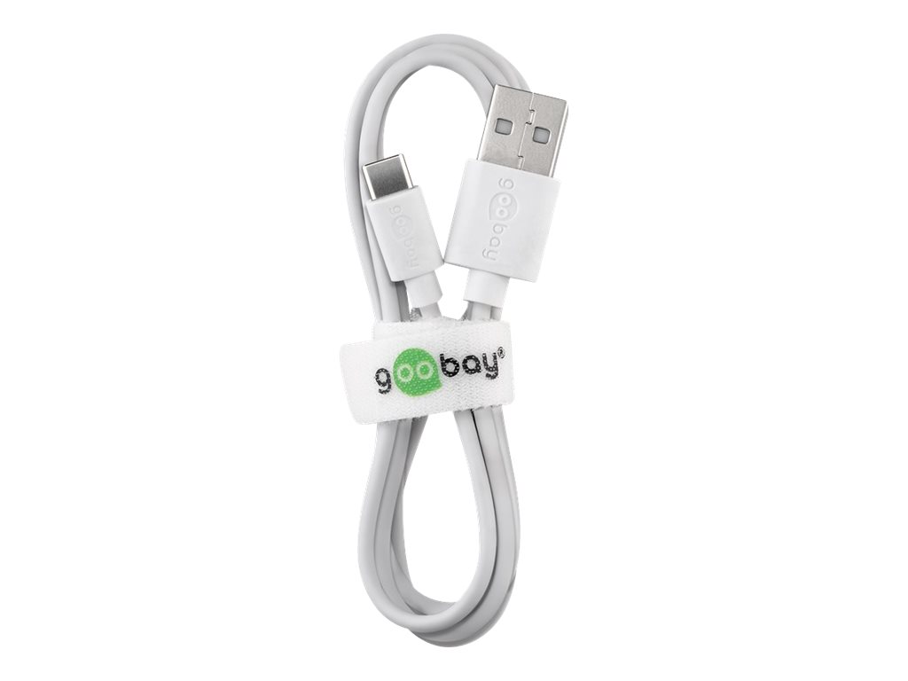 goobay Ladekabel mit Adapter weiÃ, KabellÃ¤nge: 1 m, 12 Watt