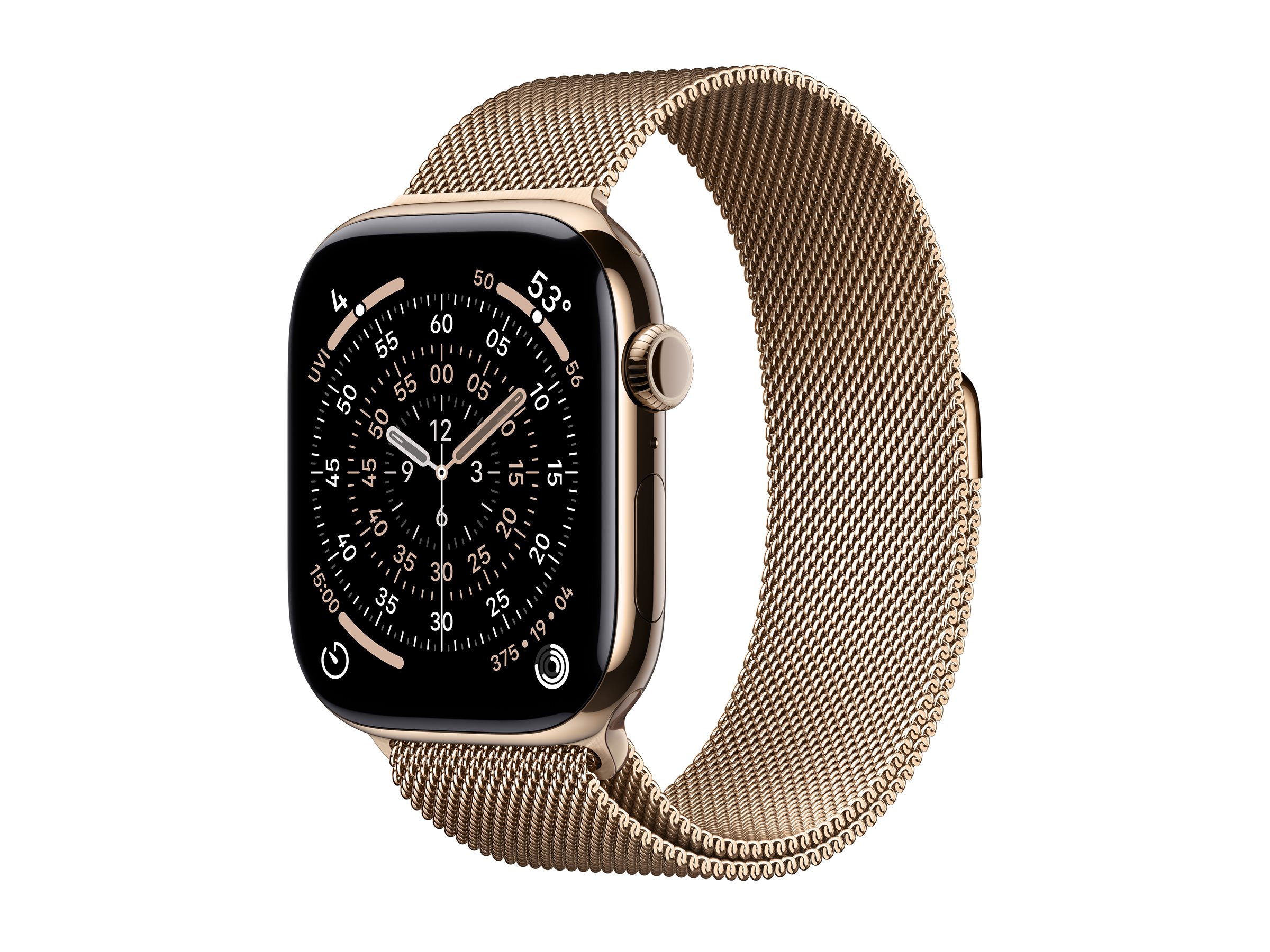 APPLE Watch Series 11 GPS + Cellular 46mm Gold Titanium Case with Gold Milanese Loop - S/M APPLE Watch Series 11 GPS + Cellular 46mm Gold Titanium Case with Gold Milanese Loop - S/M