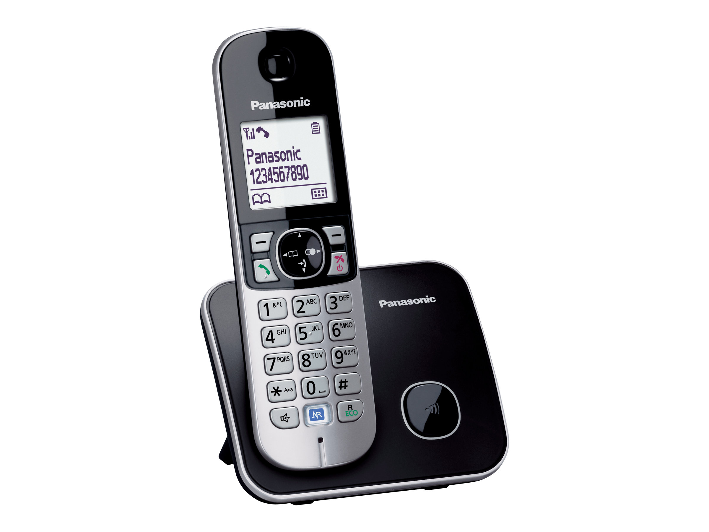 Panasonic KXTG6811 Schnurloses Telefon schwarzsilber