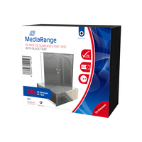 MediaRange 1er CDDVDHuellen Slim Cases transparent, 10 St