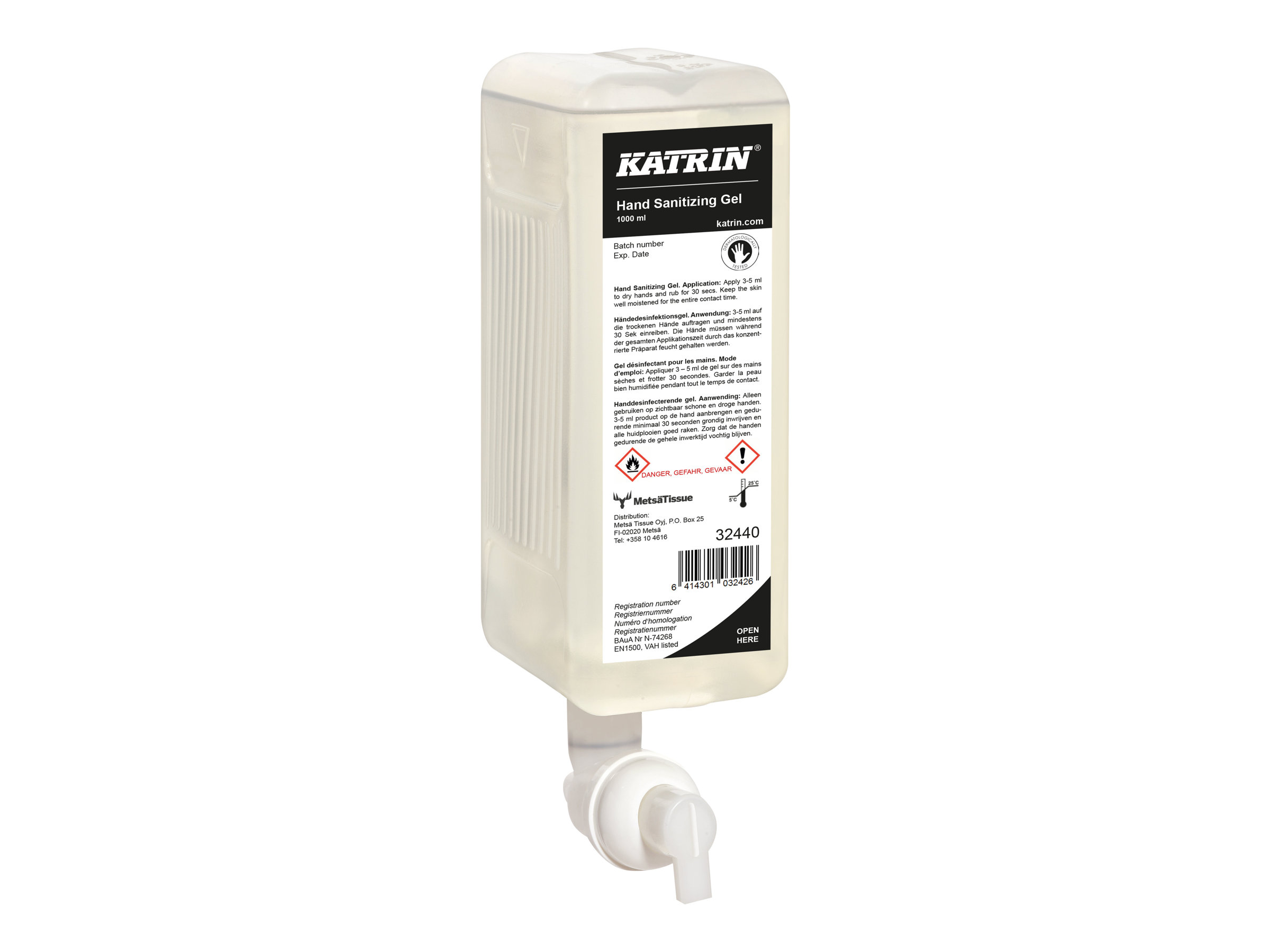 KATRIN Haendedesinfektionsgel 1,0 l KATRIN Haendedesinfektionsgel 1,0 l