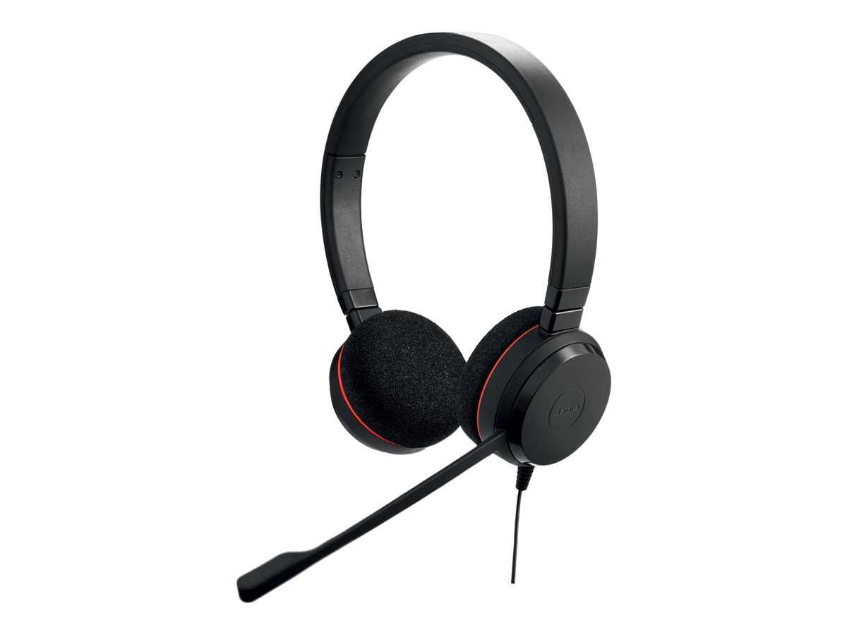 JABRA EVOLVE 20 UC Stereo USB Headband Noise cancelling USB connector with mute-button and volume control on the cord