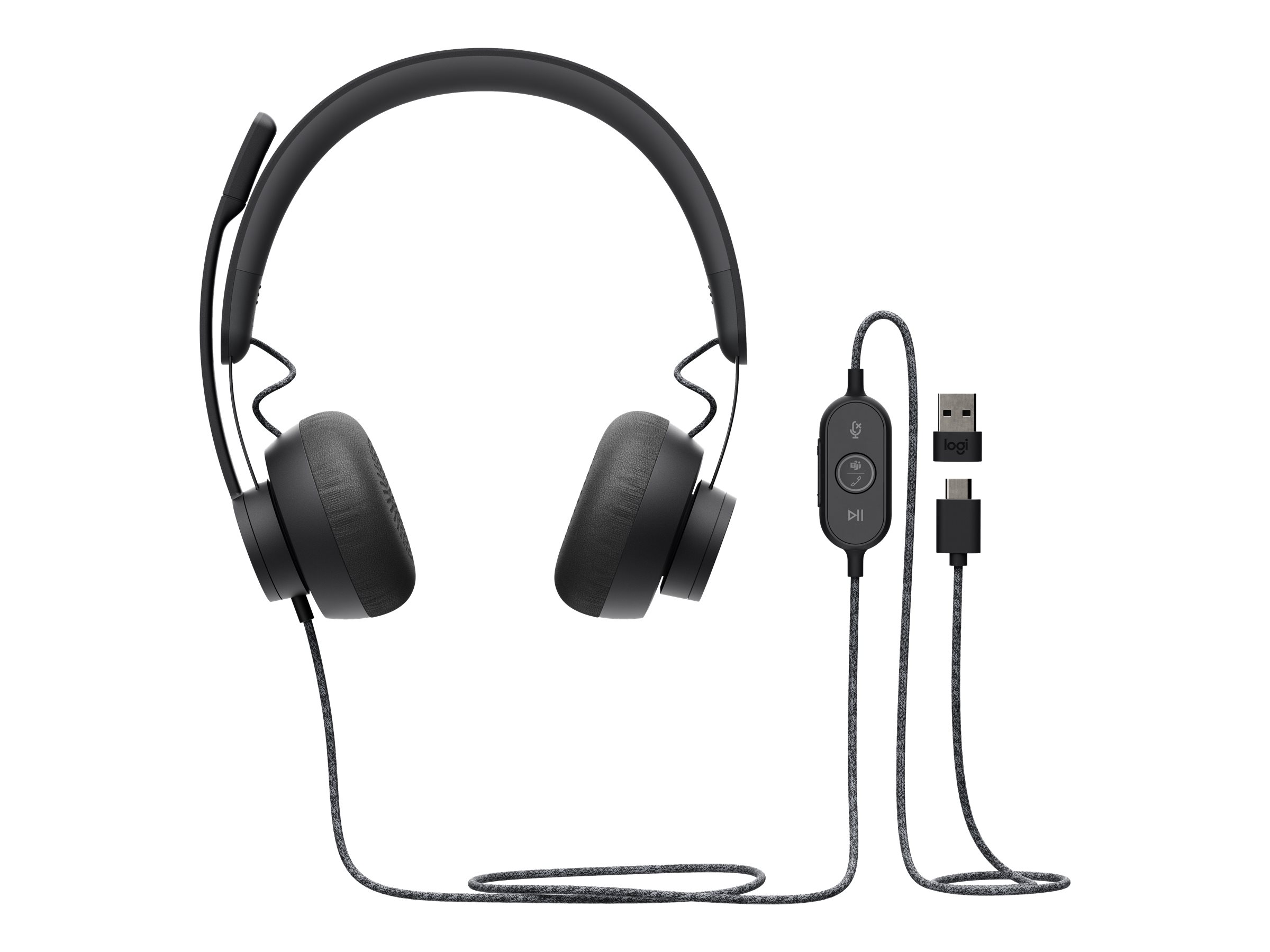 Logitech Zone Wired MS Teams On-Ear Graphite