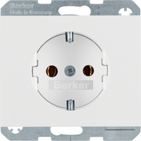Berker Hager 47157009 - Typ F - Weiß - Kunststoff - Thermoplast - 250 V - 16 A - 50 - 60