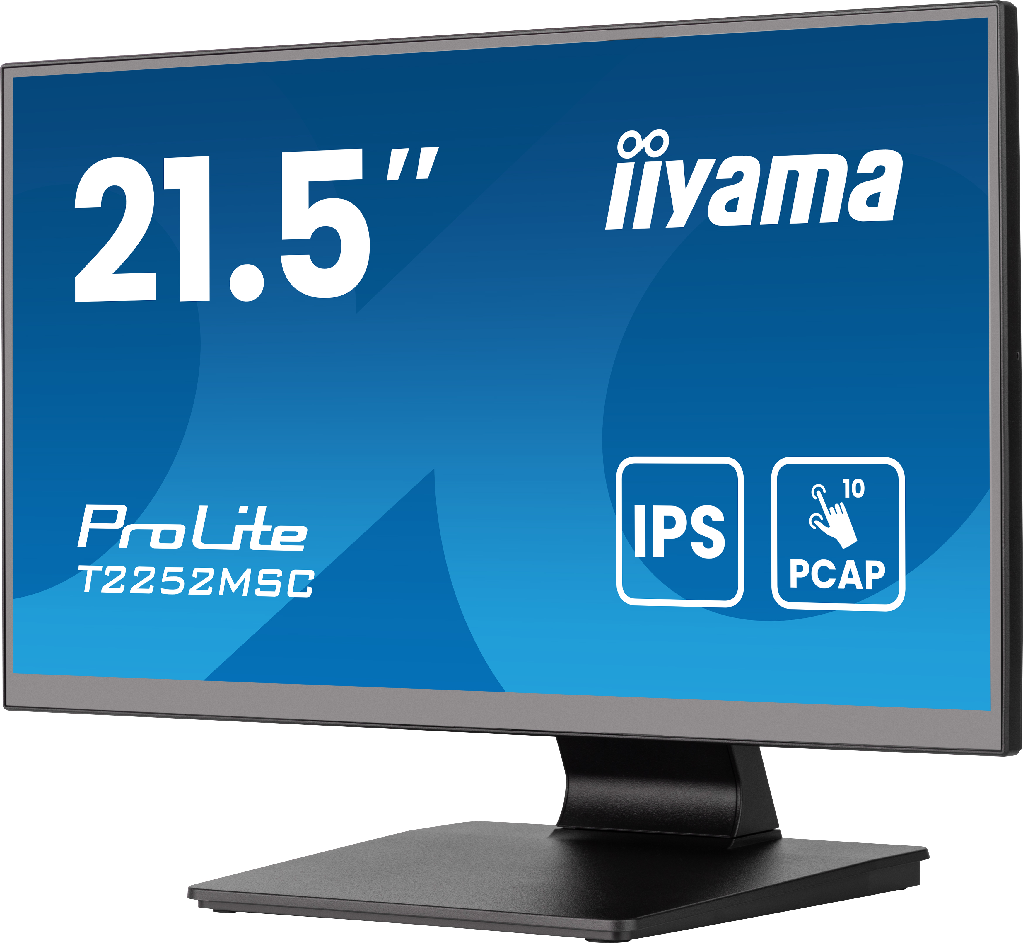 IIYAMA T2252MSCB2AG 54,61cm 21,5Zoll IPS Bonded PCAP 10P Touch with AG and AntiFinger print coating 1920x1080 Flat Bezel