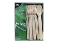 PAPSTAR Einweg-LÃ¶ffel pure, Holz, 100 St.