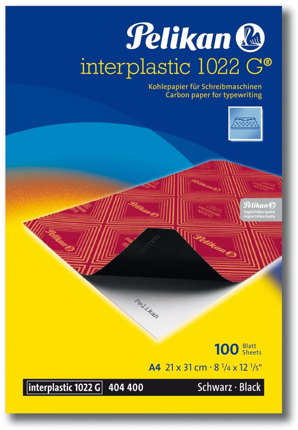 Pelikan Kohlepapier interplastic 1022 G® 100401560 DIN A4, 10 Blatt Pelikan Kohlepapier interplastic 1022 G® 100401560 DIN A4, 10 Blatt