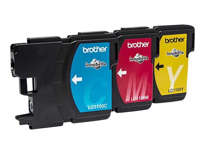 brother LC-1100C/M/Y  cyan, magenta, gelb Druckerpatronen, 3er-Set