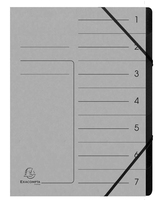 Exacompta Ordnungsmappen 7 Faecher grau Exacompta Ordnungsmappen 7 Faecher grau