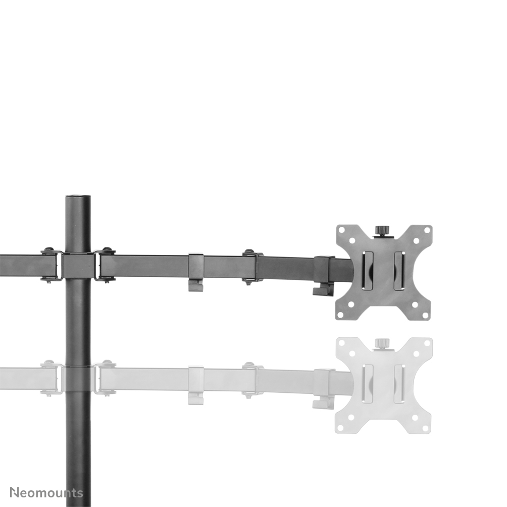 NEOMOUNTS D550DDBLACK Monitor DualDeskstand 25,481,28cm 1032Zoll 2x8kg Volle Bewegung Neigen Schwenken Pivo Tischständ