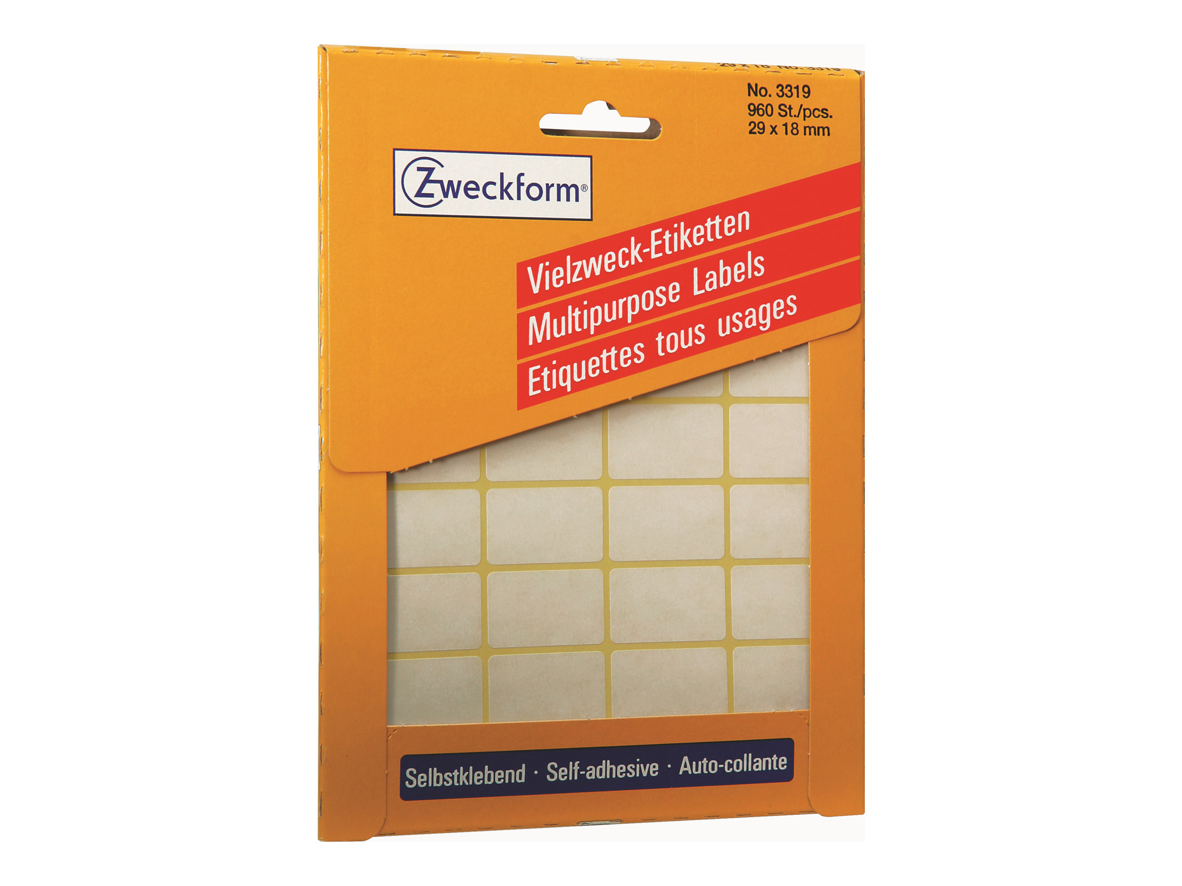 960 AVERY Zweckform Etiketten weiss 29,0 x 18,0 mm 960 AVERY Zweckform Etiketten weiss 29,0 x 18,0 mm
