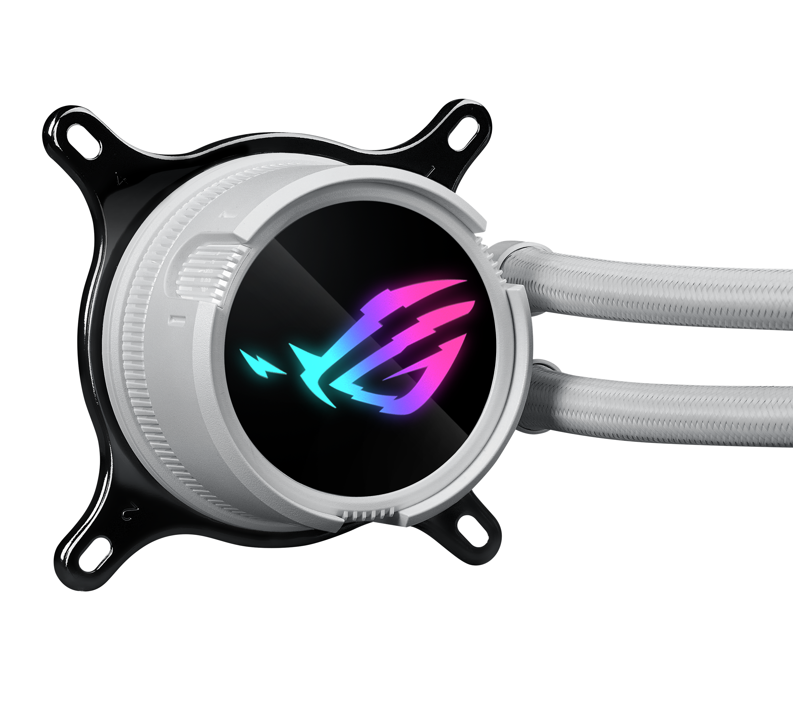 ASUS ROG Strix LC III 360 ARGB WHT allinone CPU liquid cooler with 360 rotatable water block Premium ROG ARGB fans