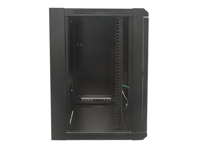 INTELLINET 48,3cm Wandverteiler 9 HE 450mm tief 19Zoll HxBxT 500 x 570 x 450 mm unmontiert schwarz