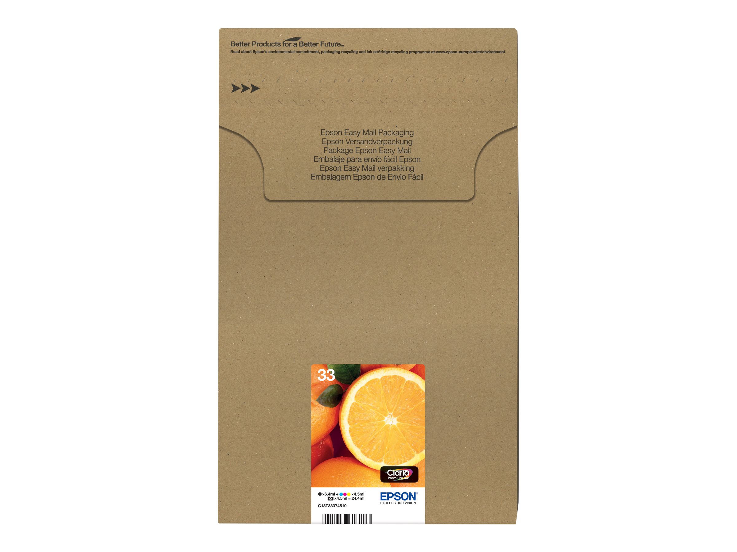 EPSON 4LB Multipack 5-colours 33 Ink Cartridge Easymail EPSON 4LB Multipack 5-colours 33 Ink Cartridge Easymail