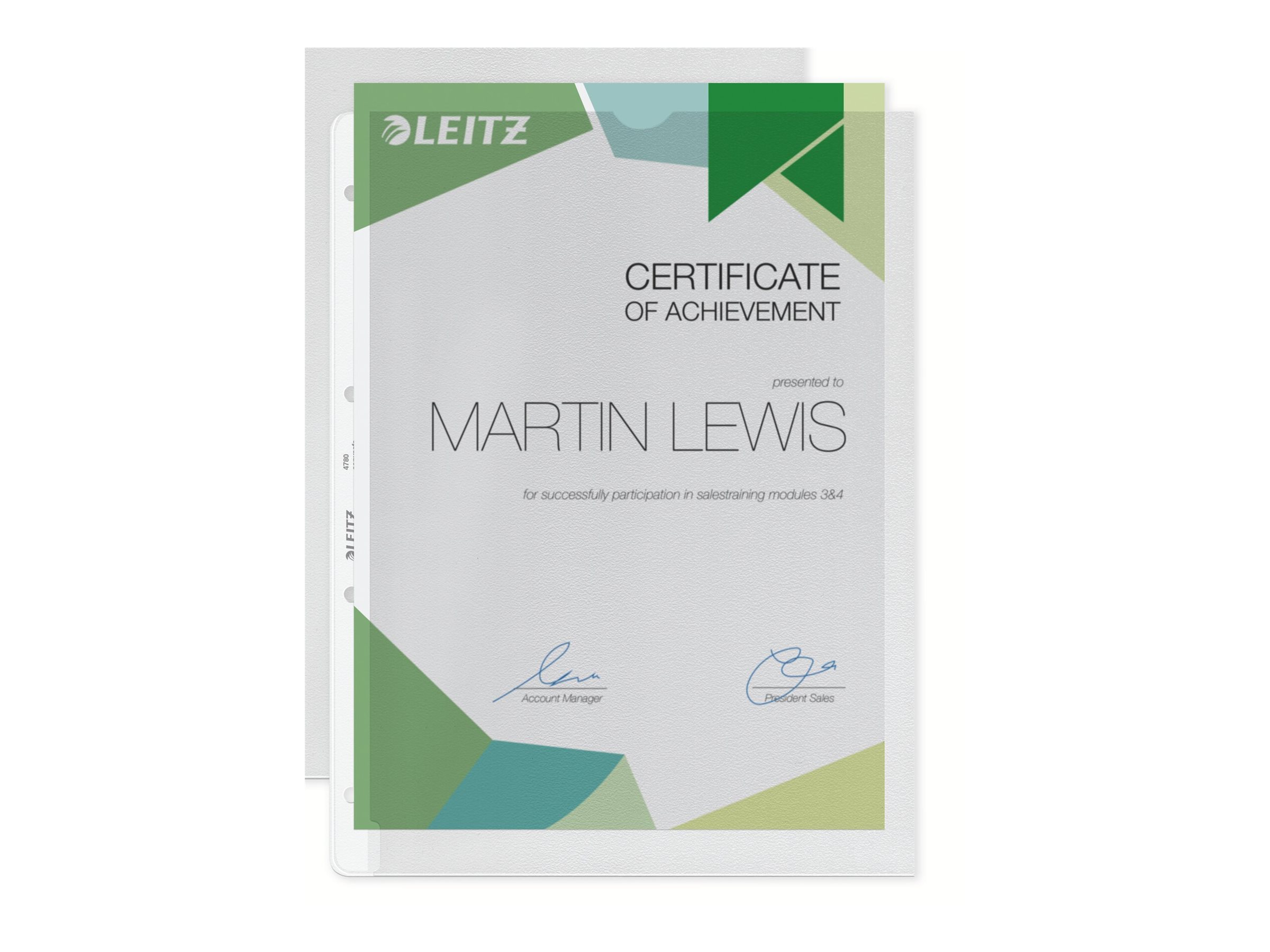 100 LEITZ Prospekthuellen 4780 DIN A4 transparent genarbt 0,13 mm