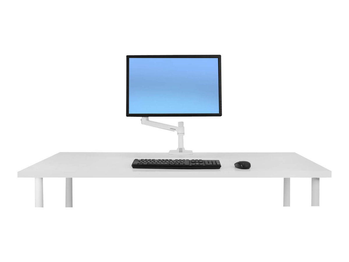 ERGOTRON LX LCD Arm fuer Tischmontage weiss bis 81cm 32Zoll Display anheben bis 33cm 2,3-11,3kg belastbar VESA 75x75 100x100mm