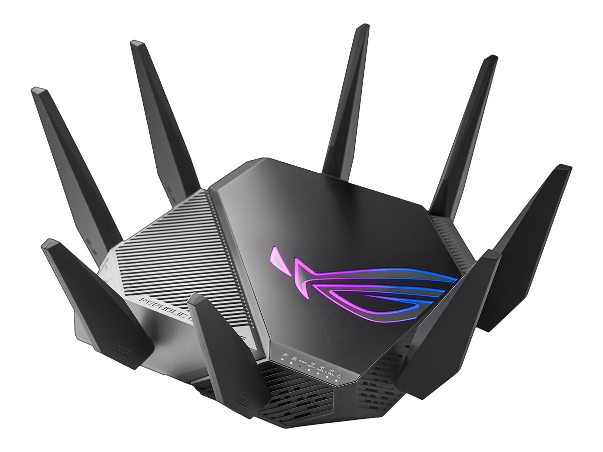 ASUS GTAXE11000 WiFi6E Gaming WLANRouter 90IG06E0MO1R00 AiMesh, bis zu 11000 Mbits, 6GHz Frequenzband, 25G WANLANPort