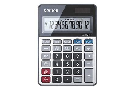 Canon LS122TS Tischrechner silberschwarz