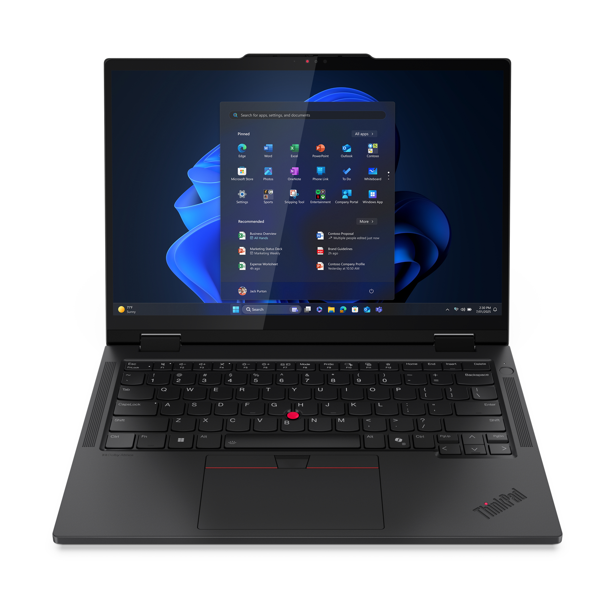LENOVO ThinkPad T14s 2in1 G1 Intel Core Ultra 5 225U 35,56cm 14Zoll WUXGA IPS LP 16GB 512GB SSD UMA 4G AI PC W11P Black