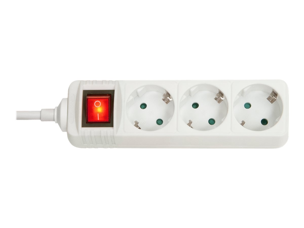 LINDY 3-fach Schuko Steckdosenleiste mit Schalter LINDY 3-fach Schuko Steckdosenleiste mit Schalter