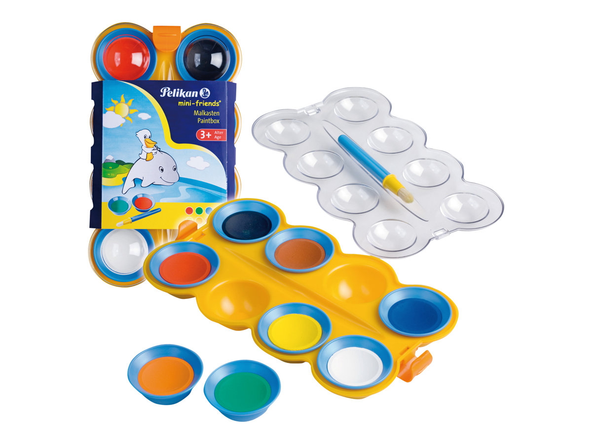 Pelikan mini-friends Wasserfarbkasten 8 Farben Pelikan mini-friends Wasserfarbkasten 8 Farben