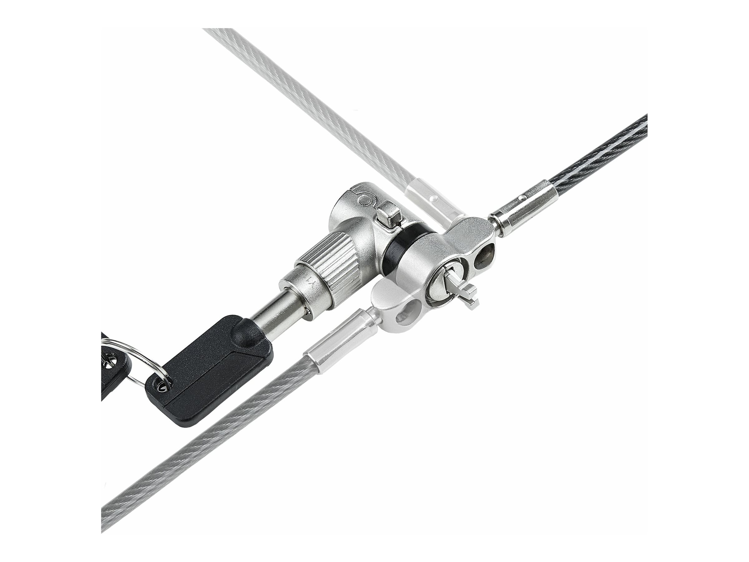 STARTECHCOM Universal Laptop Lock 66ft Security Cable For Notebook Compatible w Noble WedgeNanoKSlot Keyed Locking Cable