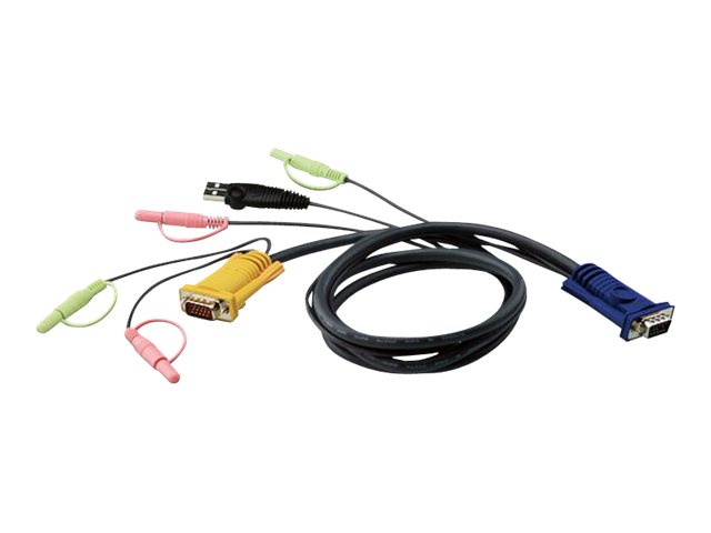ATEN 2L-5303U KVM Kabelsatz, VGA, USB, Audio, Länge 3m