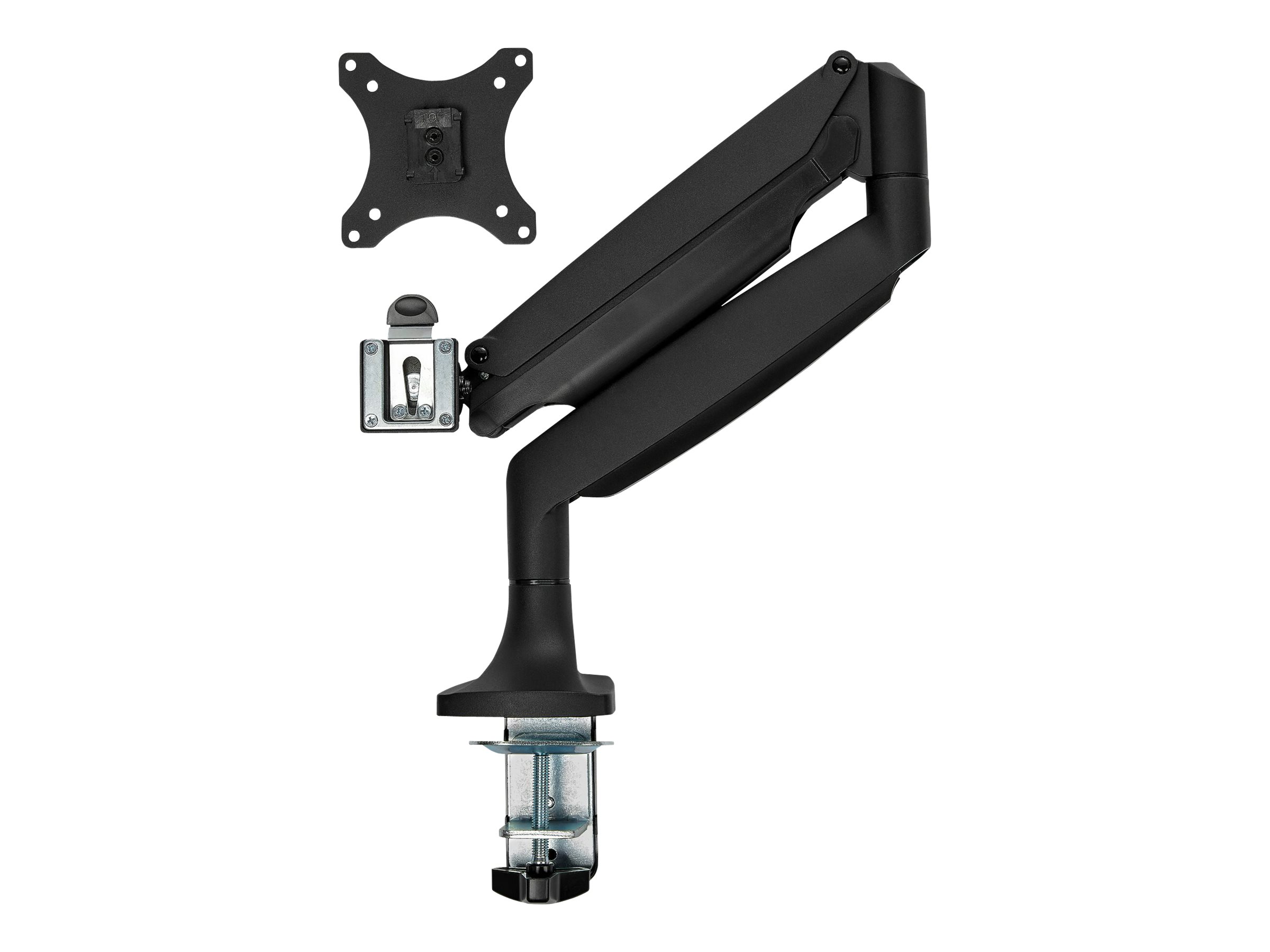 STARTECH.COM Single Monitorarm - Tischbefestigung - frei beweglich - bis zu 81,28CM 32Zoll Bildschirme - VESA - robustes Alu schwarz