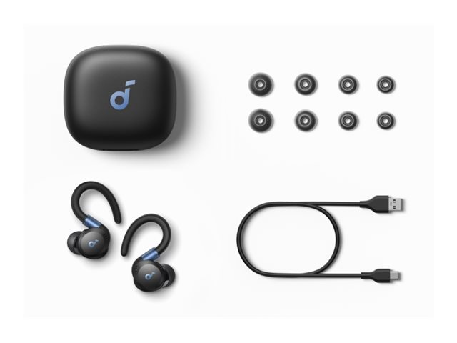 ANKER Soundcore Sport X20 black Bluetooth In-Ear Sport Earbuds ANC IP68 SweatGuard verstelbare Ohrhaken ANKER Soundcore Sport X20 black Bluetooth In-Ear Sport Earbuds ANC IP68 SweatGuard verstelbare Ohrhaken