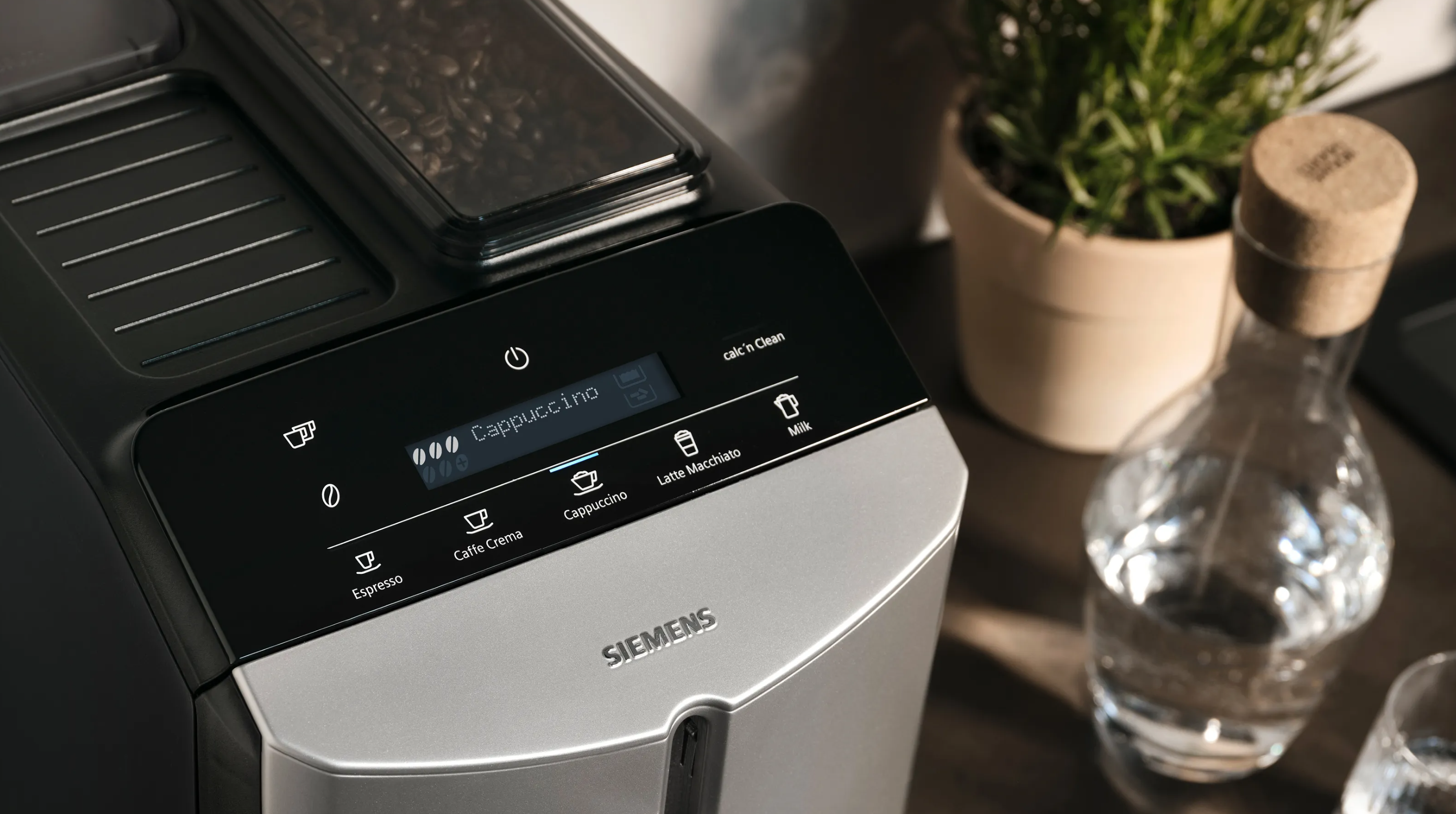 Siemens Kaffeevollautomat  TF303E07 EQ300 inox silber metallic