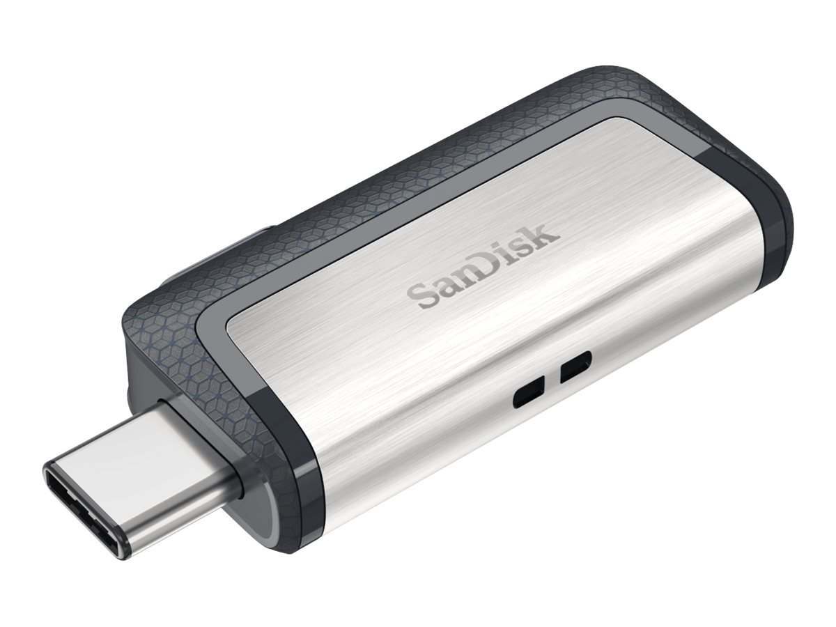 SanDisk USB-Stick Ultra Dual Drive USB Type-C silber, grau 32 GB