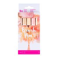 Talens Ecoline Brush Pen Set rosa 5 St