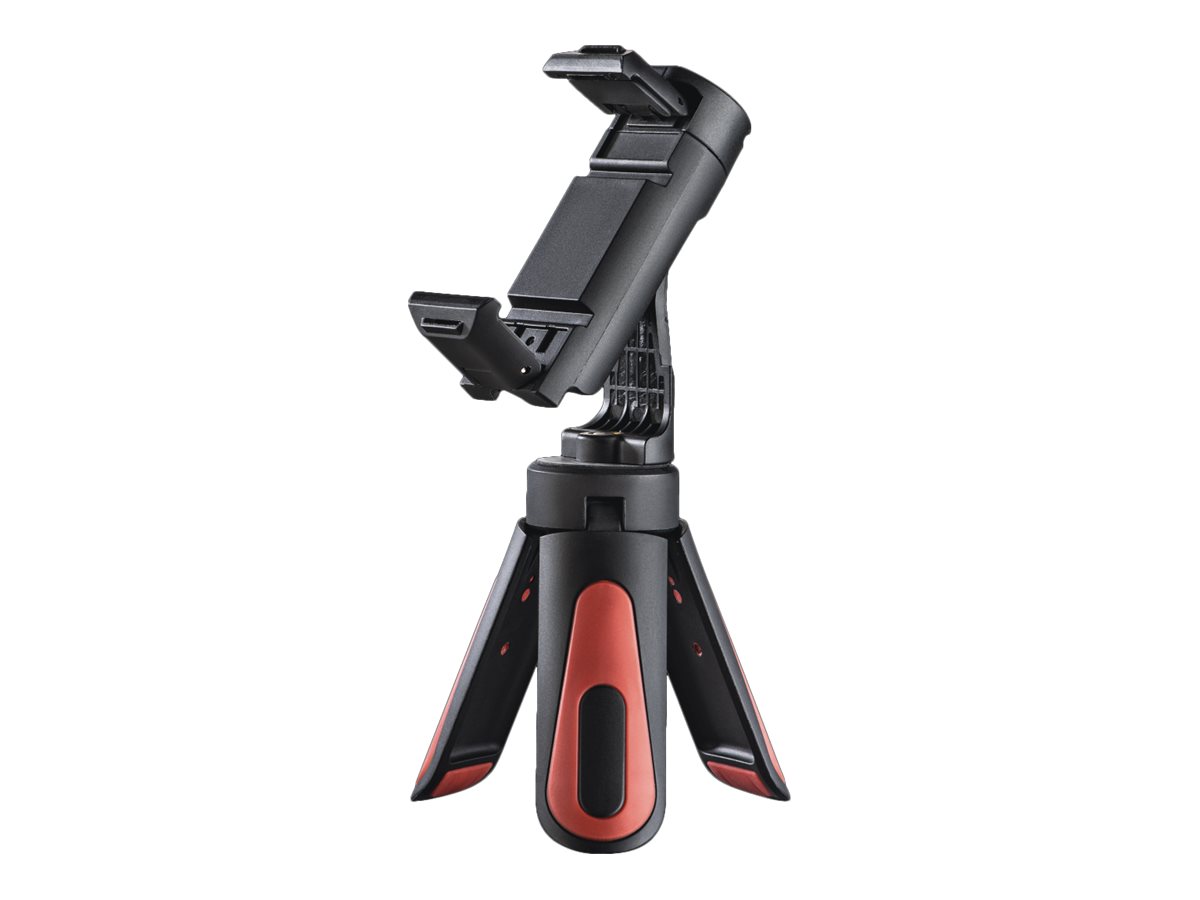 hama Pocket II Rotation Ministativ fÃ¼r Smartphones schwarz, rot