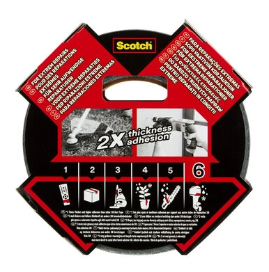 3M Extremium Ultra Strength Gewebeband 48,0 mm x 25,0 m Schwarz