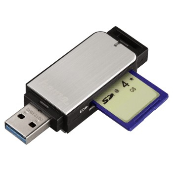 hama MultimicroSD, SD, MultiMediaCardKartenleser silber