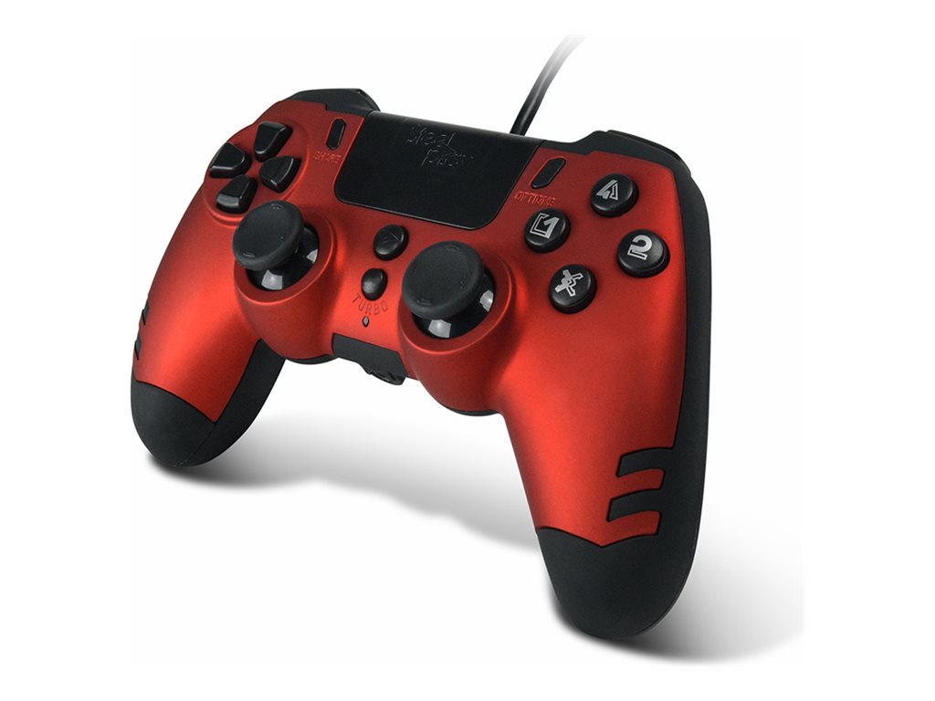 LEXIP X STEELPLAY Slim Pack Wired Controller Ruby Red Multi