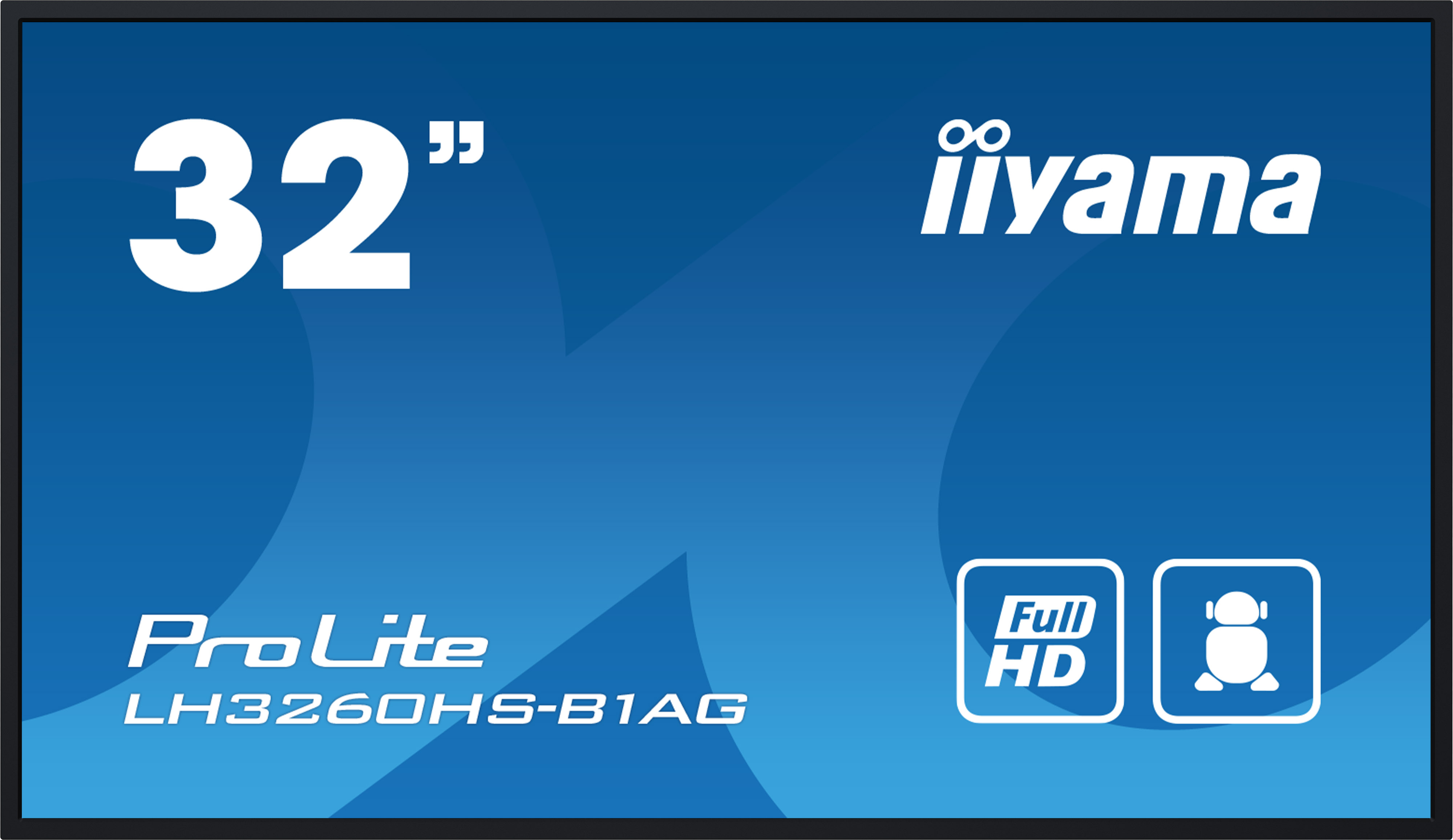 IIYAMA LH3260HSB1AG 81,28cm 32Zoll 1920x1080 FHD VA panel Haze 25perc 500cdm Landscape and Portrait Wallmount Included