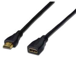 HDMI Verlängerung Typ A 5.0m Full HD 60p gold sw. HDMI Verlängerung Typ A 5.0m Full HD 60p gold sw.