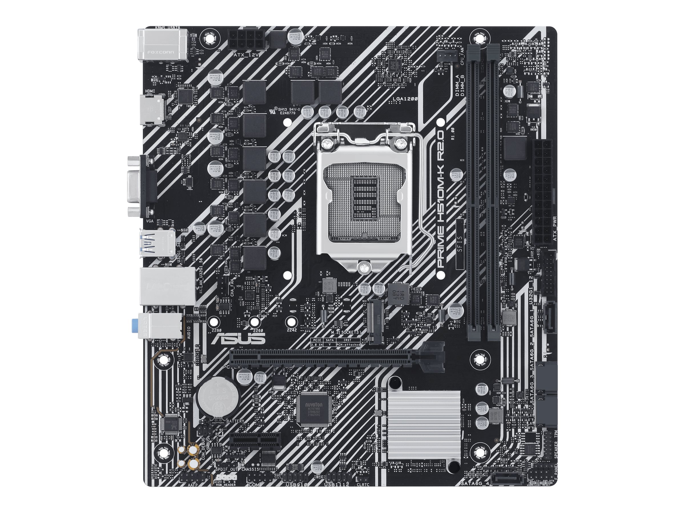 ASUS PRIME H510M-K R2.0 LGA1200 microATX 2xDDR4 1xHDMI 1xD-Sub 4xSATA 1xM.2 ASUS PRIME H510M-K R2.0 LGA1200 microATX 2xDDR4 1xHDMI 1xD-Sub 4xSATA 1xM.2