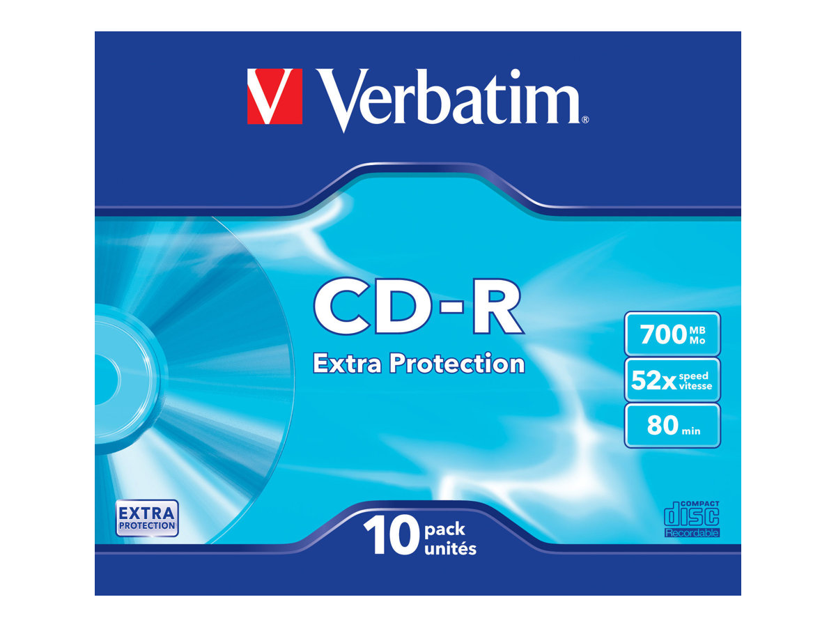 10 verbatim CD-R 700 MB