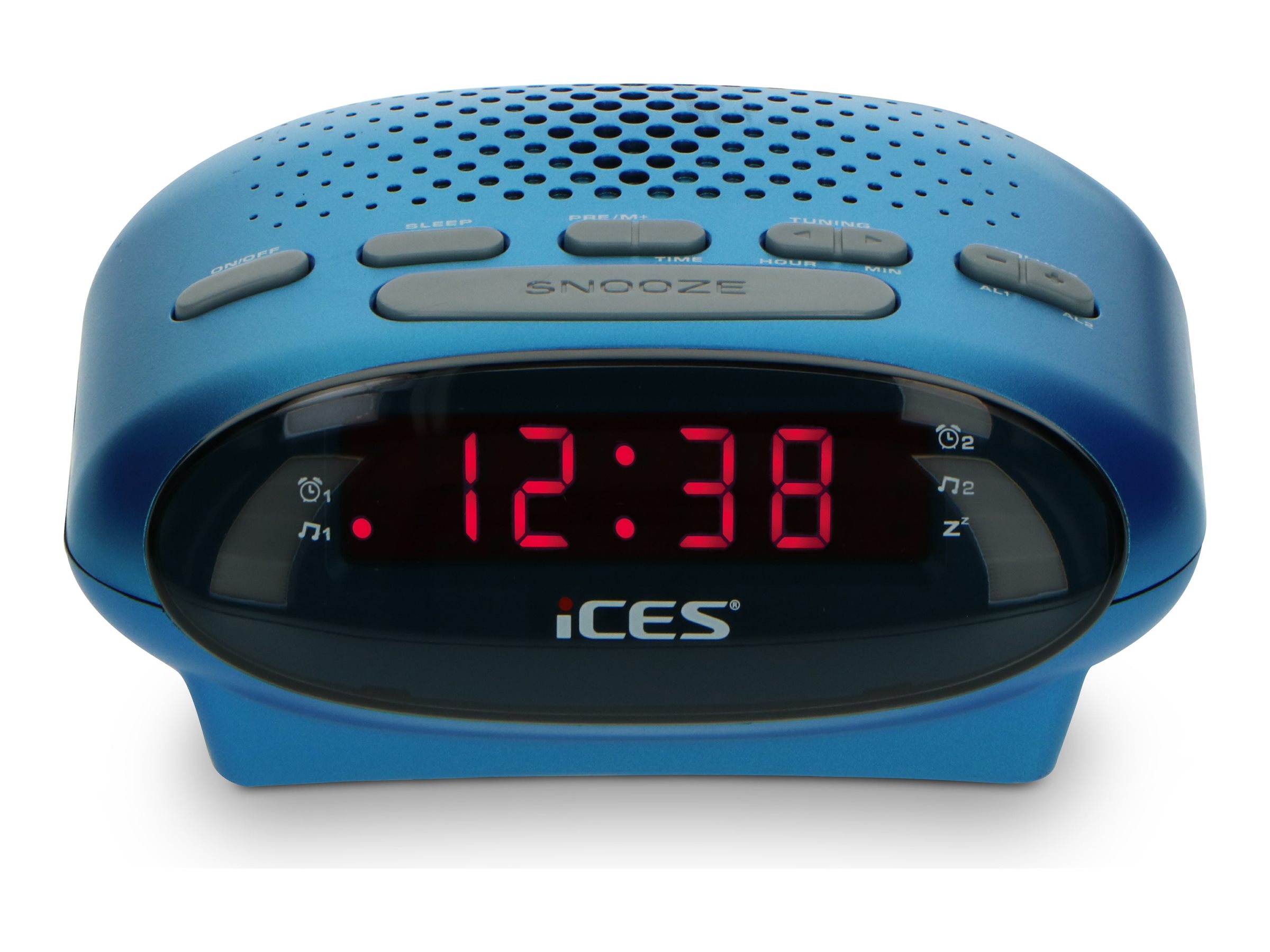 LENCO ICR210 FMUhrenradio Radiowecker, blau