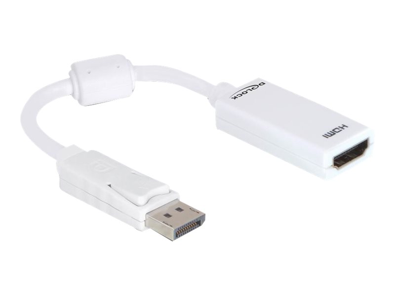 Delock Adapter Displayport 1.1 Stecker > HDMI Buchse Passiv weiss Delock Adapter Displayport 1.1 Stecker > HDMI Buchse Passiv weiss