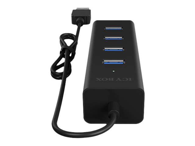 RaidSonic ICY BOX® USB-Hub IB-HUB1409-U3 4-fach schwarz RaidSonic ICY BOX® USB-Hub IB-HUB1409-U3 4-fach schwarz